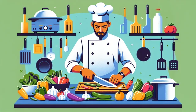 Illustration pour un CV de Aide cuisinier