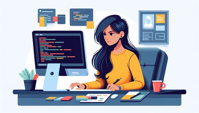 Illustration pour un CV de Web designer