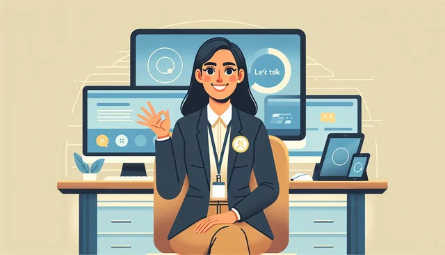 Illustration pour un CV de Commercial Informatique