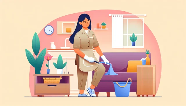 Illustration pour un CV de Aide à domicile