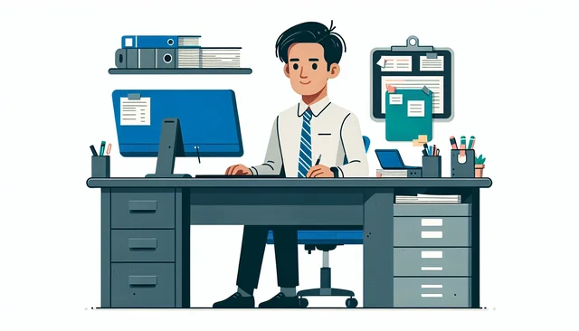 Illustration pour un CV de Secrétaire Administrative
