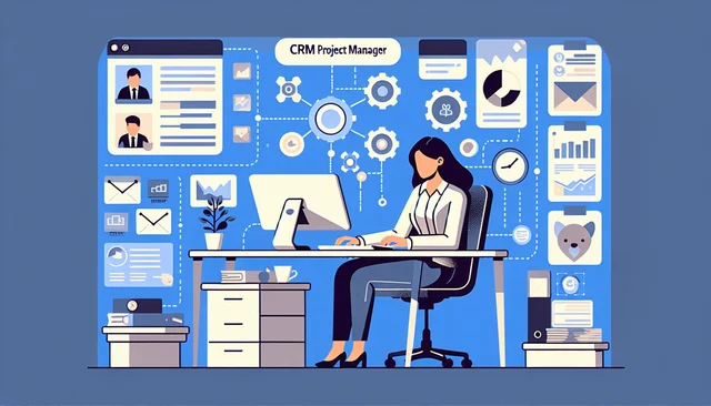 Illustration pour un CV de Chef de projet CRM