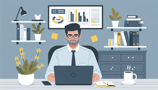 Illustration pour un CV de Consultant SAP