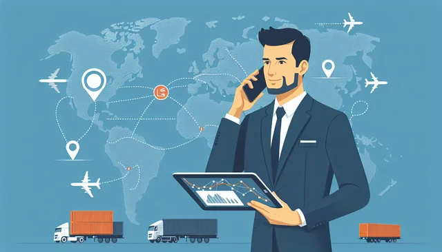 Illustration pour un CV de Chef de Projet Logistique