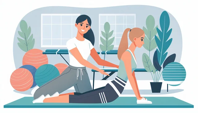 Illustration pour un CV de Kinésithérapeute