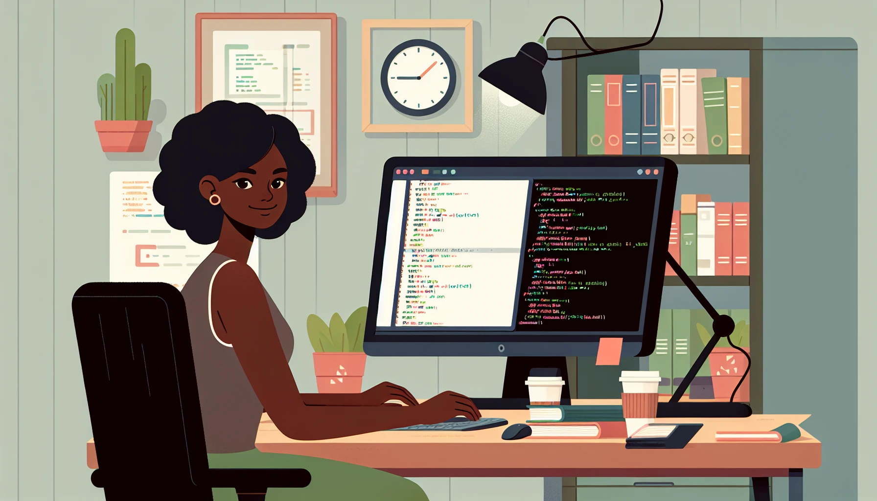 Illustration pour un CV de Développeur C++