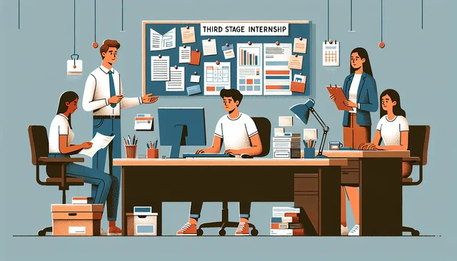 Illustration pour un CV de Stage de 3e