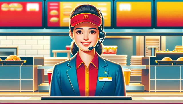 Illustration pour un CV de McDo (employé)