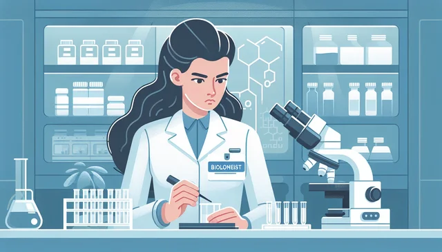 Illustration pour un CV de Pharmacien biologiste