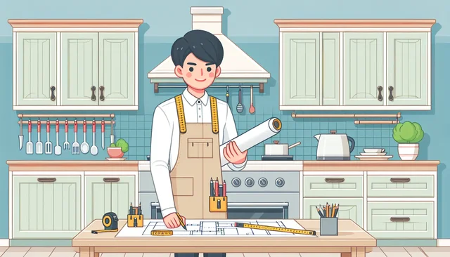 Illustration pour un CV de Cuisiniste