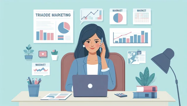 Illustration pour un CV de Responsable Trade Marketing