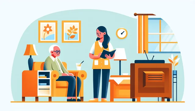 Illustration pour un CV de Auxiliaire de vie