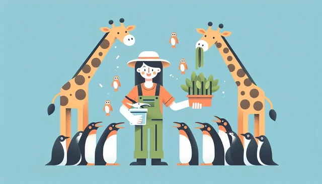 Illustration pour un CV de Animalier
