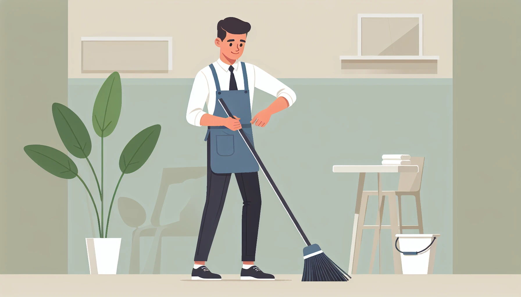 Illustration pour un CV de Aide ménagère