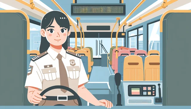 Illustration pour un CV de Chauffeur de bus