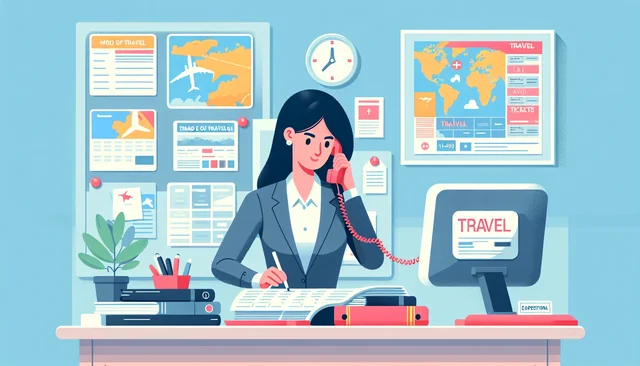 Illustration pour un CV de Responsable agence de voyages