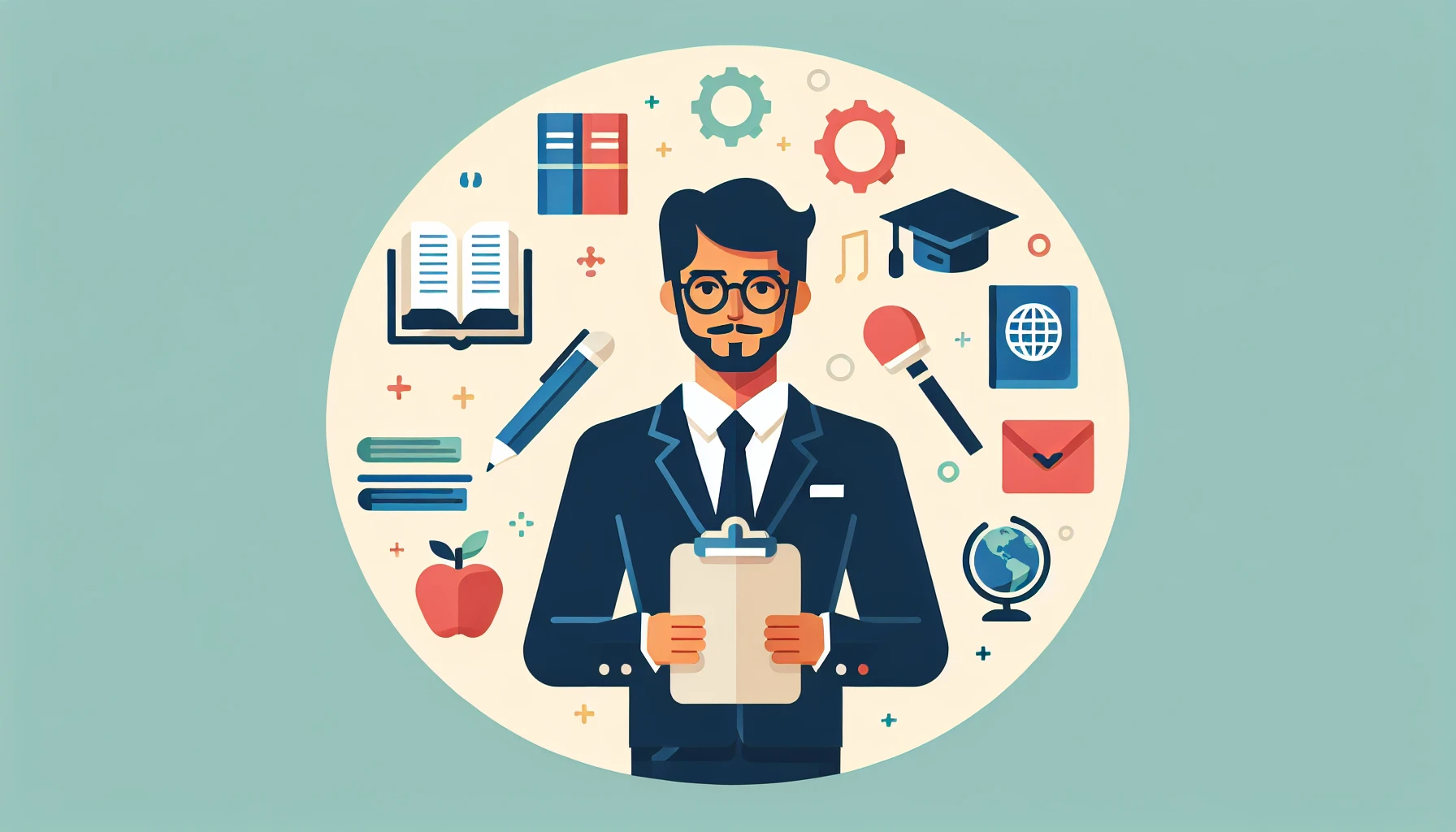 Illustration pour un CV de Chef de service éducatif
