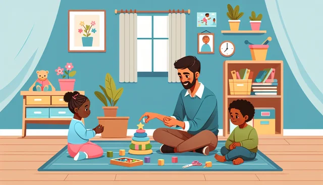 Illustration pour un CV de Garde d’enfant