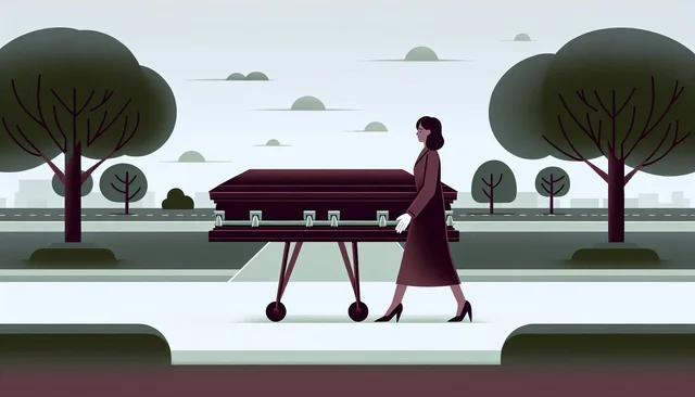 Illustration pour un CV de Porteur funéraire