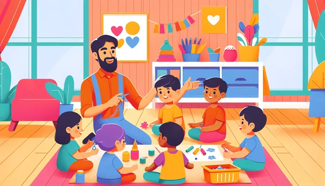 Illustration pour un CV de Assistante maternelle