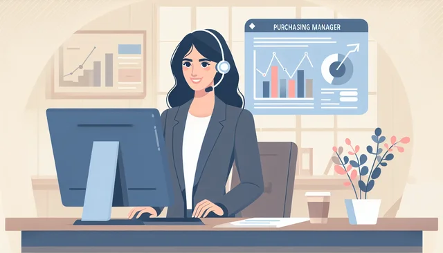 Illustration pour un CV de Responsable achats