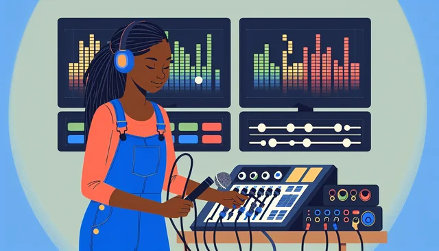 Illustration pour un CV de Technicien audiovisuel