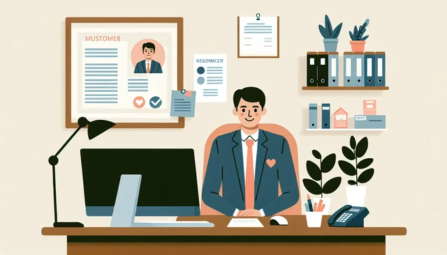 Illustration pour un CV de Chargé de clientèle