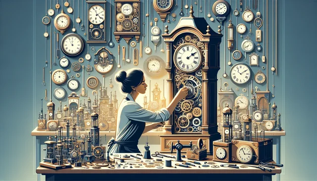 Illustration pour un CV de Horloger