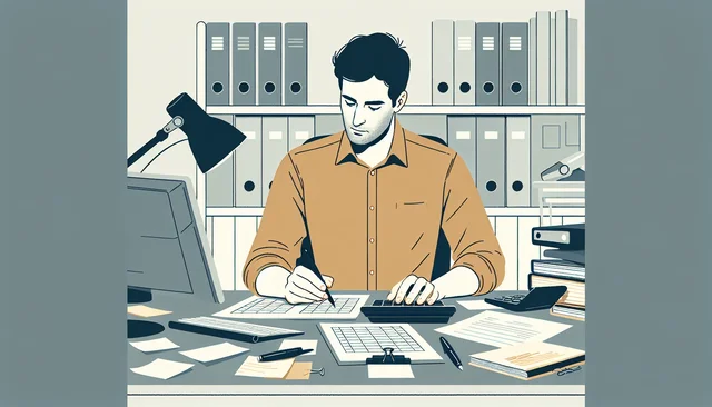 Illustration pour un CV de Collaborateur Comptable
