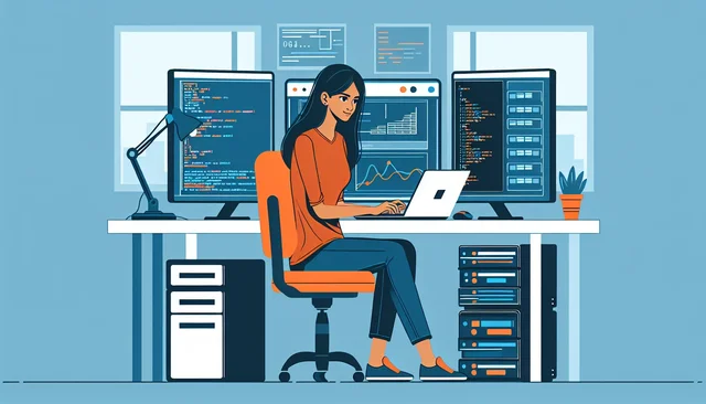 Illustration pour un CV de DevOps
