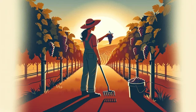 Illustration pour un CV de Ouvrier viticole