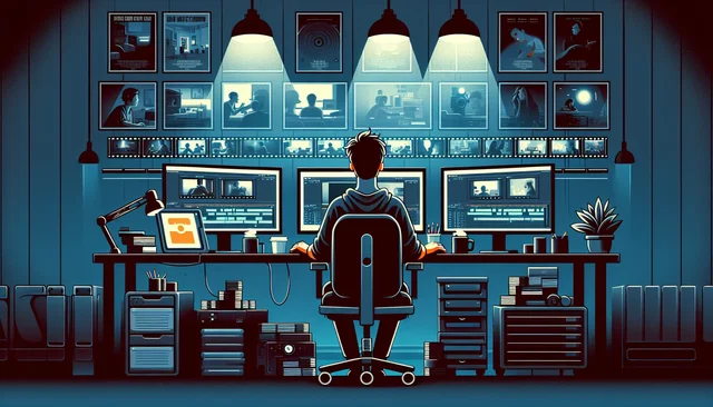 Illustration pour un CV de Monteur vidéo