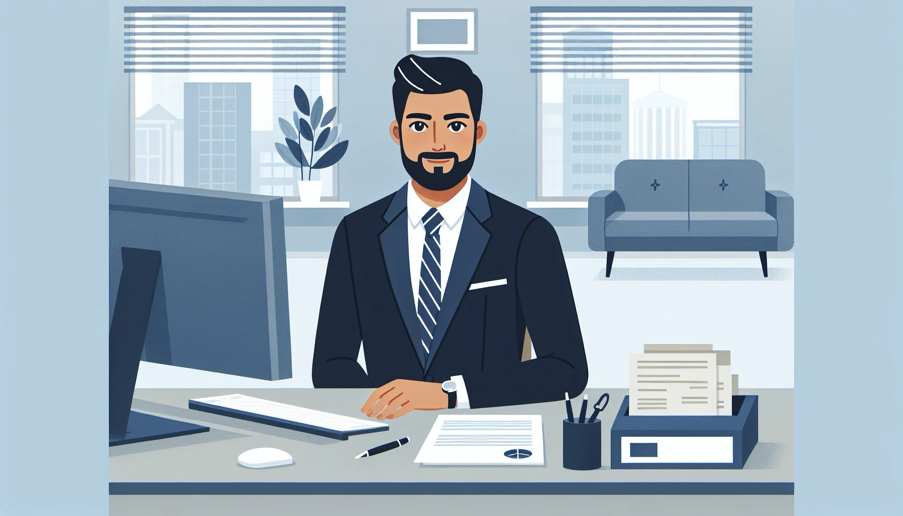 Illustration pour un CV de Conseiller bancaire