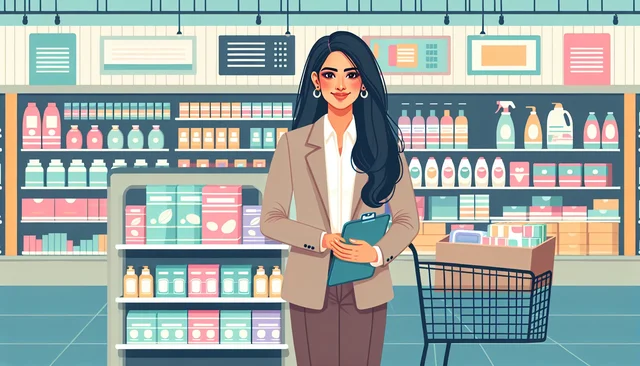 Illustration pour un CV de Merchandiser