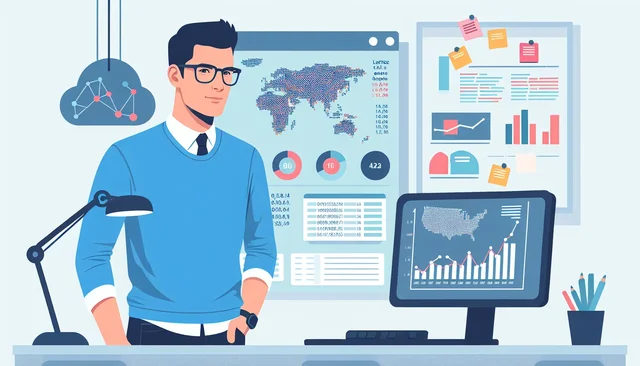 Illustration pour un CV de Consultant Big Data