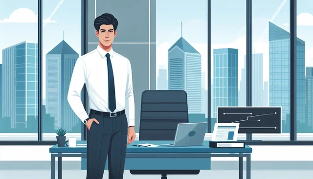 Illustration pour un CV de Directeur Général