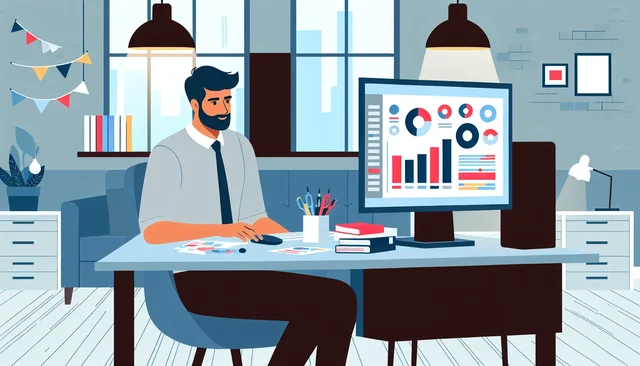 Illustration pour un CV de Consultant marketing