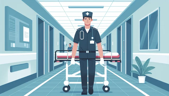 Illustration pour un CV de Brancardier