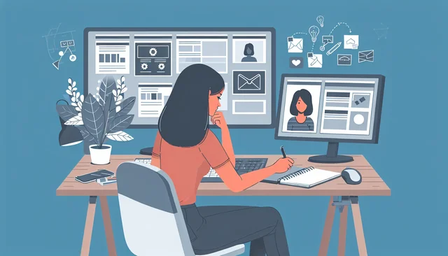 Illustration pour un CV de Content Manager