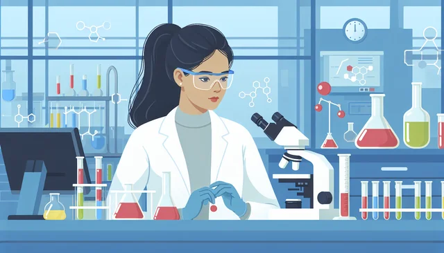 Illustration pour un CV de Responsable Laboratoire