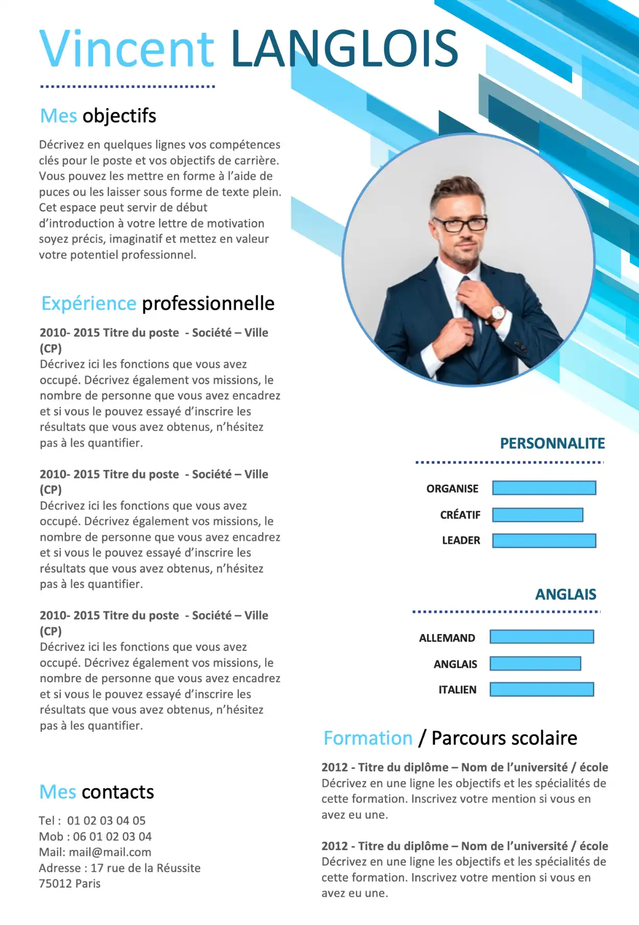 Modèle de CV Original